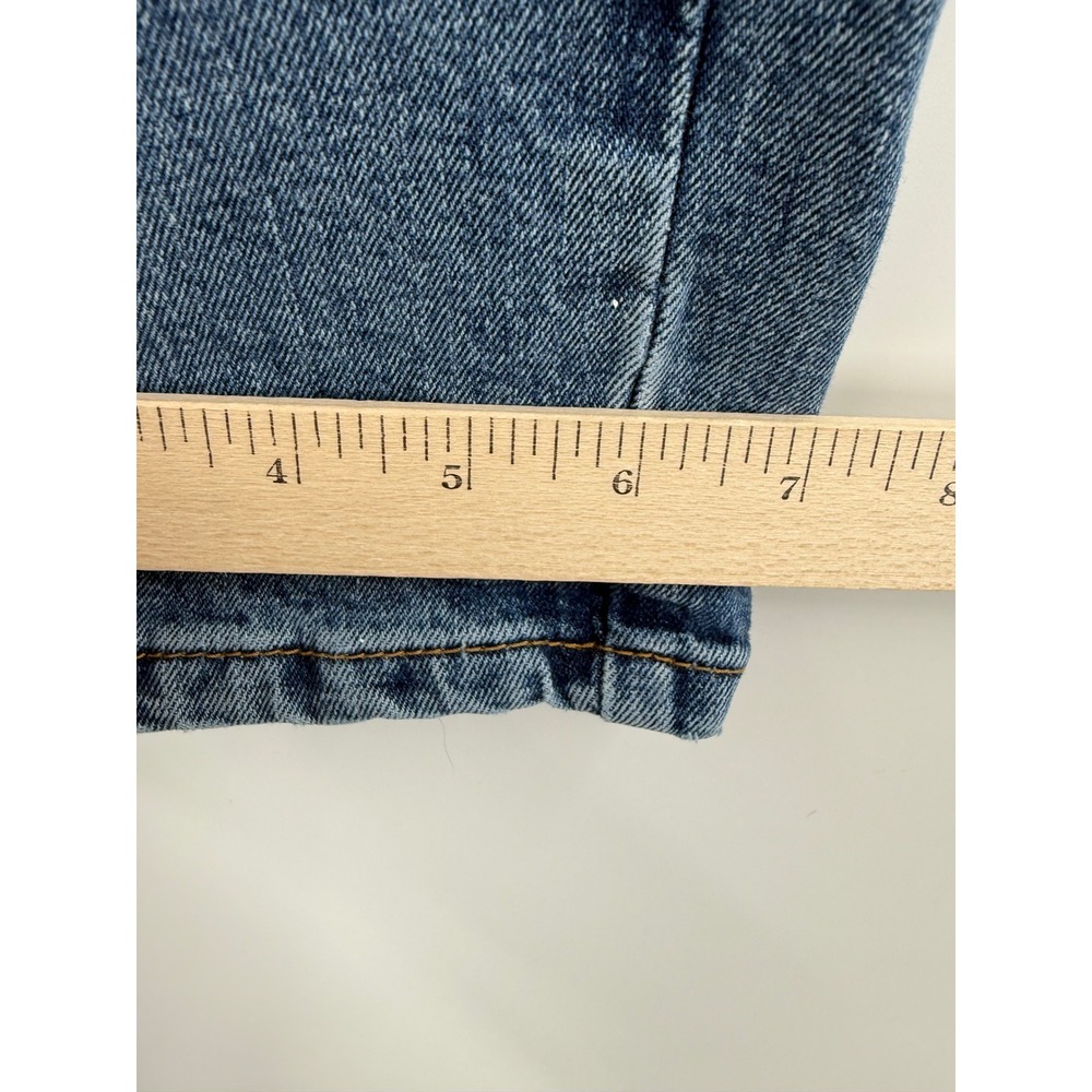 Levis 514 Jeans Mens 32x32 Blue Straight Leg Distressed Denim Pants - Picture 10 of 11
